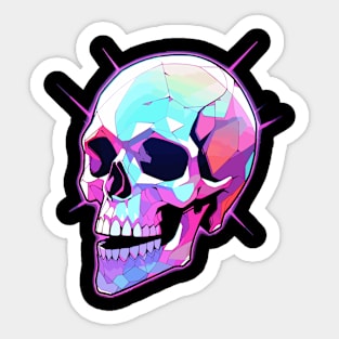 Party Skull EDM Festival DJ Rave Sticker